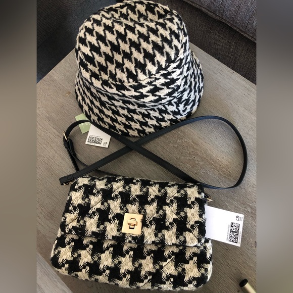 H&M Houndstooth Bag & Hat - Picture 1 of 10